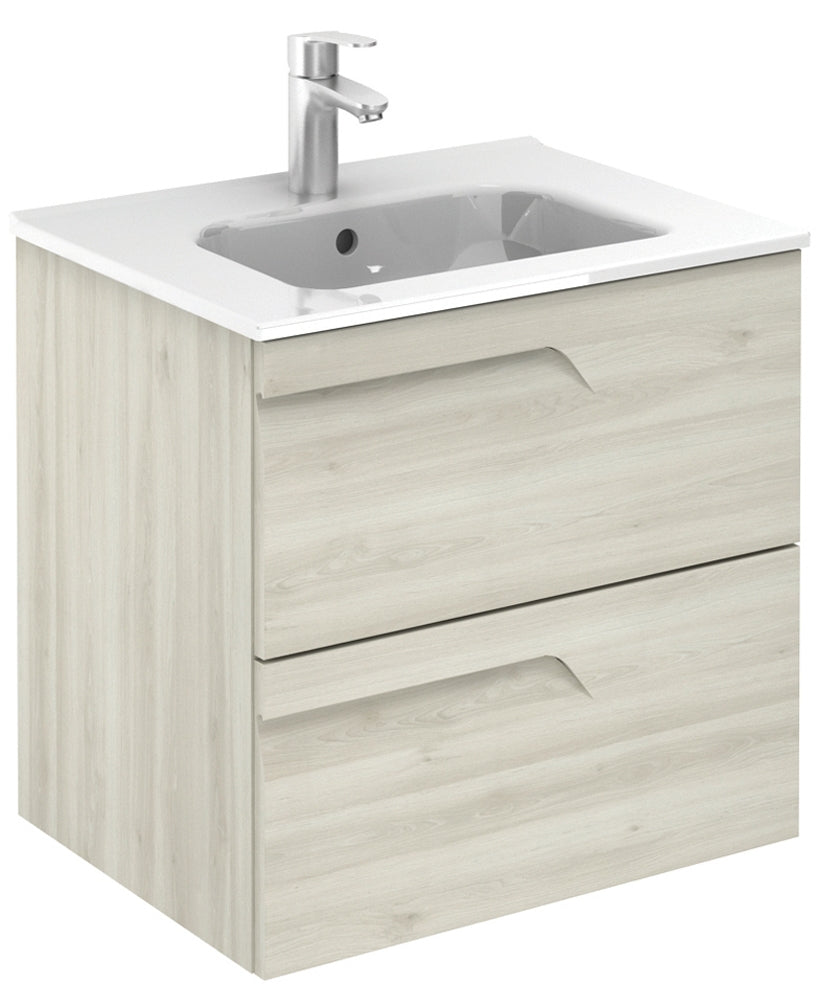 BRAVA Wall Hung Two Drawer Vanity Unit