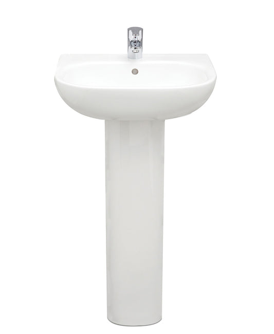 SIGMA 1 Tap Hole Wash Basin & Full Pedestal