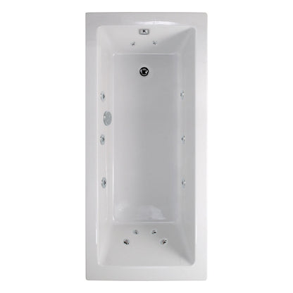 PACIFIC Single Ended 12 Jet Whirlpool Bath