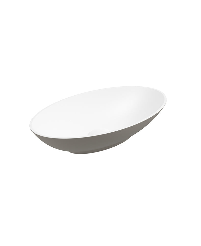 SKAL Oval Wash Basin White & Waste