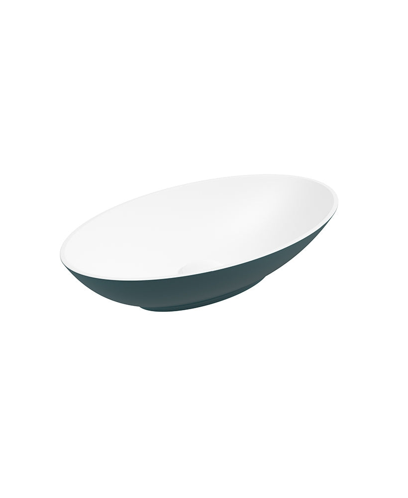 SKAL Oval Wash Basin White & Waste
