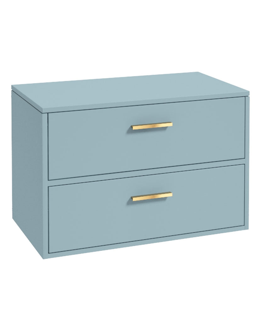 FINLAND Wall Hung Two Drawer Countertop Vanity Unit