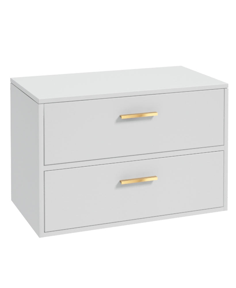FINLAND Wall Hung Two Drawer Countertop Vanity Unit