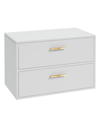 FINLAND Wall Hung Two Drawer Countertop Vanity Unit