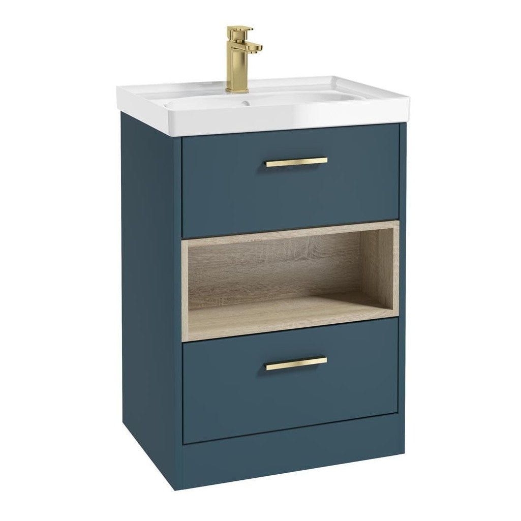 MALMO Floorstanding Two Drawer Vanity Unit