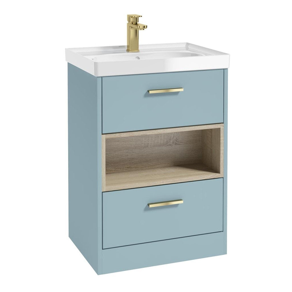 MALMO Floorstanding Two Drawer Vanity Unit