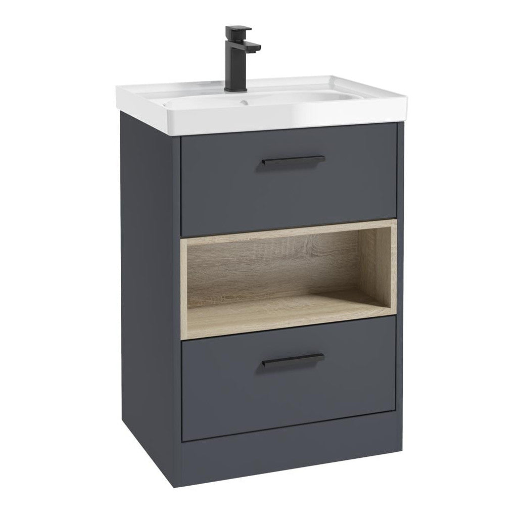 MALMO Floorstanding Two Drawer Vanity Unit