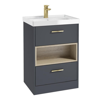 MALMO Floorstanding Two Drawer Vanity Unit