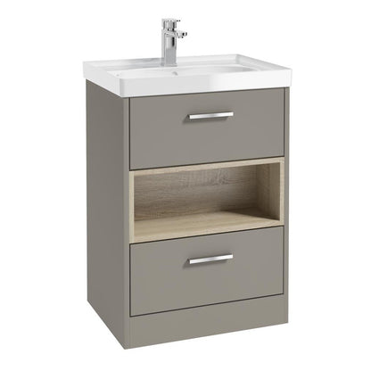 MALMO Floorstanding Two Drawer Vanity Unit
