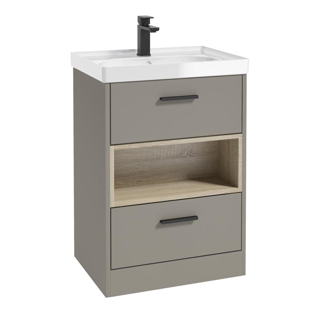 MALMO Floorstanding Two Drawer Vanity Unit