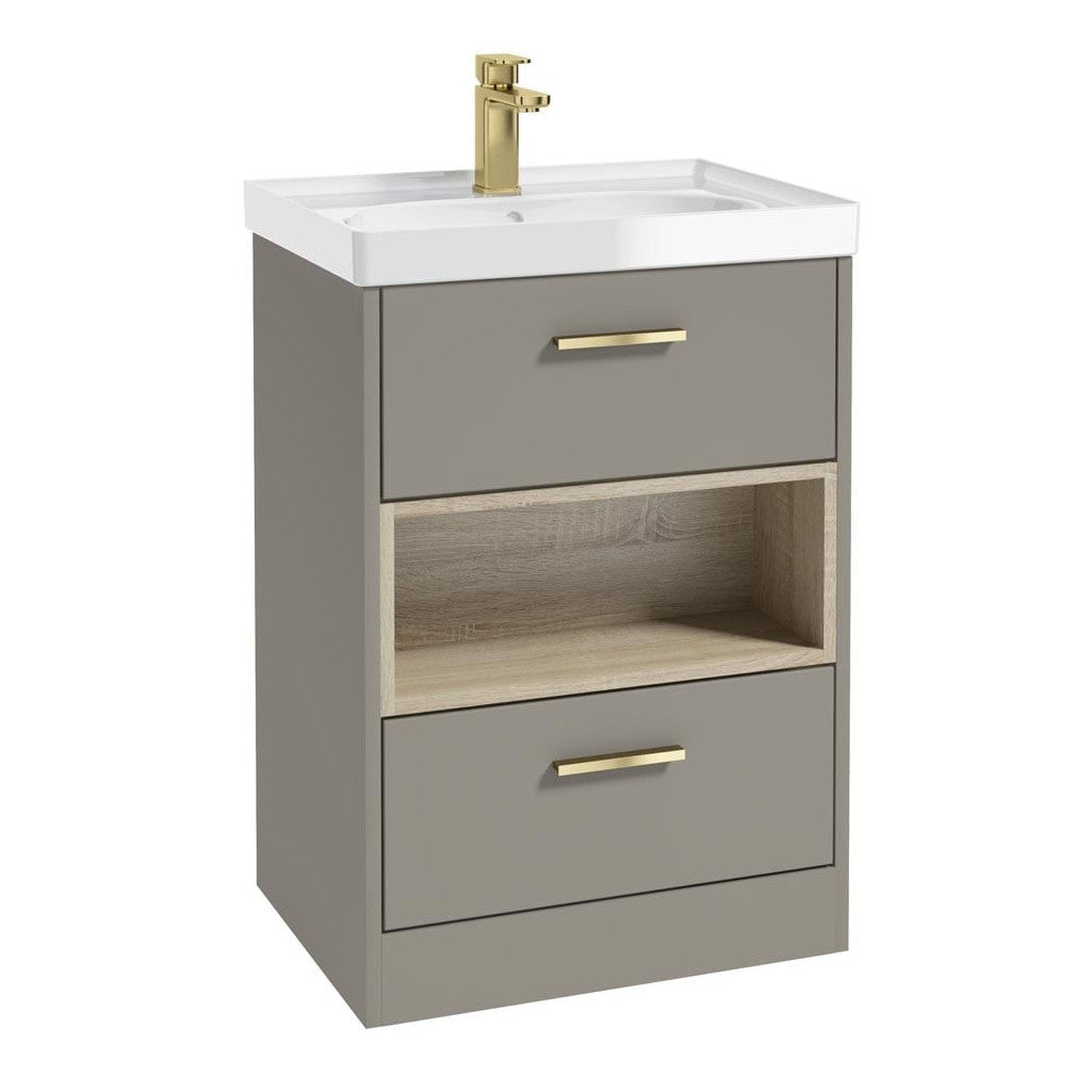 MALMO Floorstanding Two Drawer Vanity Unit