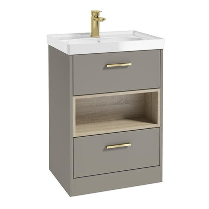 MALMO Floorstanding Two Drawer Vanity Unit
