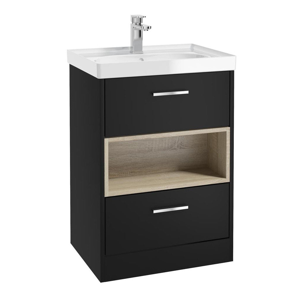 MALMO Floorstanding Two Drawer Vanity Unit