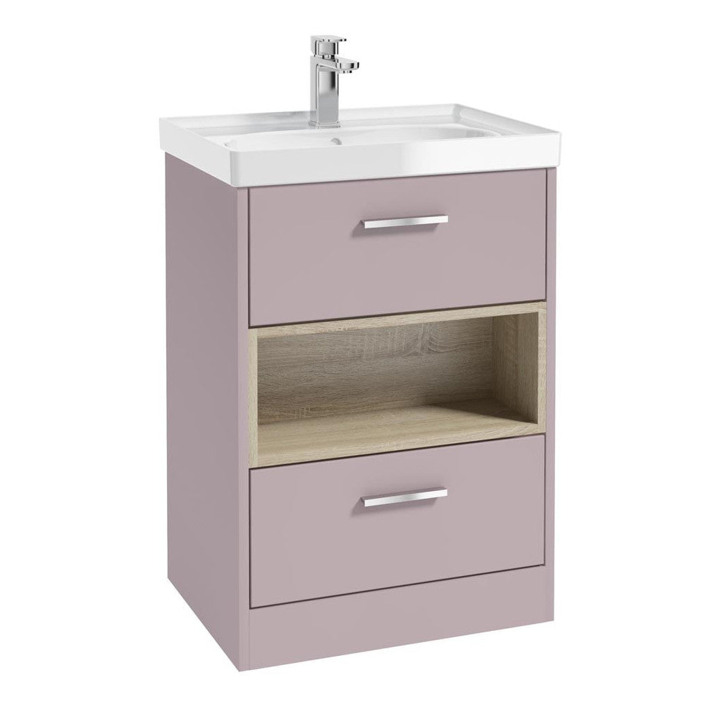 MALMO Floorstanding Two Drawer Vanity Unit