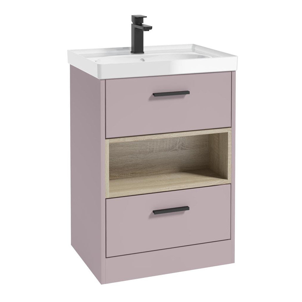 MALMO Floorstanding Two Drawer Vanity Unit