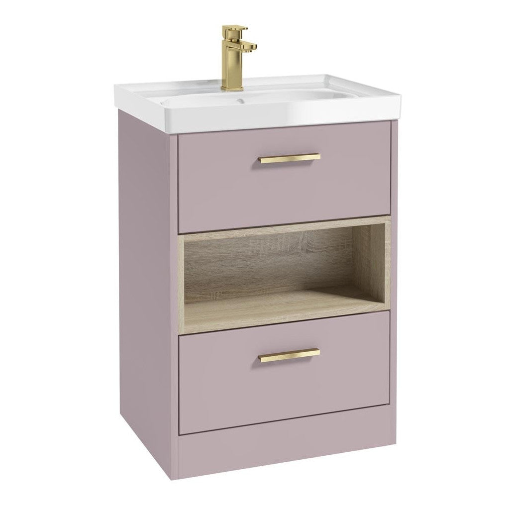 MALMO Floorstanding Two Drawer Vanity Unit