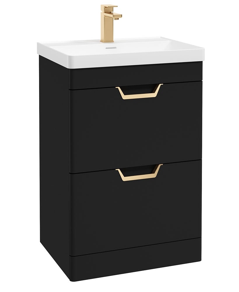FREYA Floorstanding Two Drawer Vanity Unit