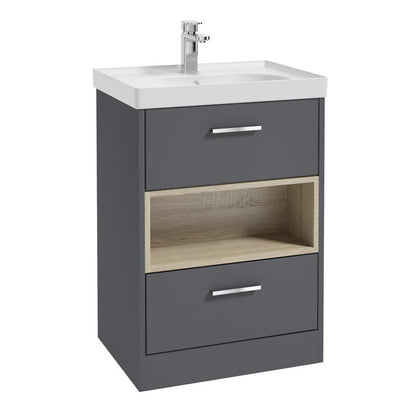 MALMO Floorstanding Two Drawer Vanity Unit