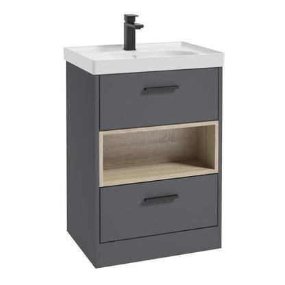 MALMO Floorstanding Two Drawer Vanity Unit