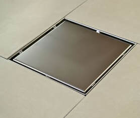 Square Stainless Steel Wetroom Floor Drain