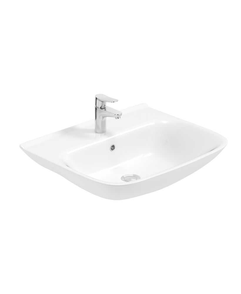 SCALA 1 Tap Hole Semi Recessed Wash Basin