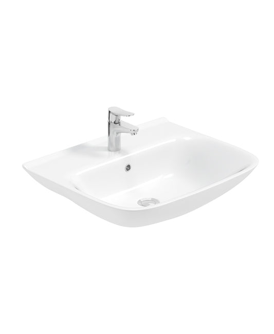 SCALA 1 Tap Hole Semi Recessed Wash Basin