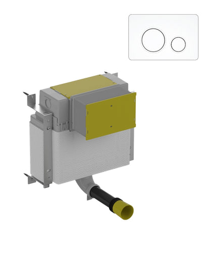 Concealed Cistern for Back to Wall WC Circle Fascia Plate