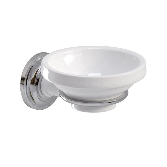 WESTBURY Traditional Ceramic Soap Dish Chrome