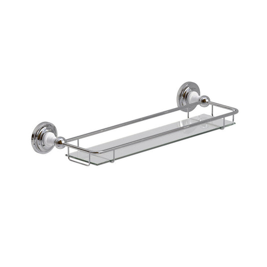 WESTBURY Traditional Glass Shelf Chrome