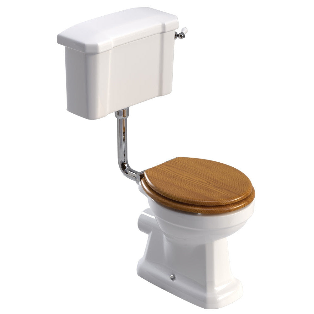 WESTBURY Low Level Lever Cistern WC & MDF Soft Close Seat