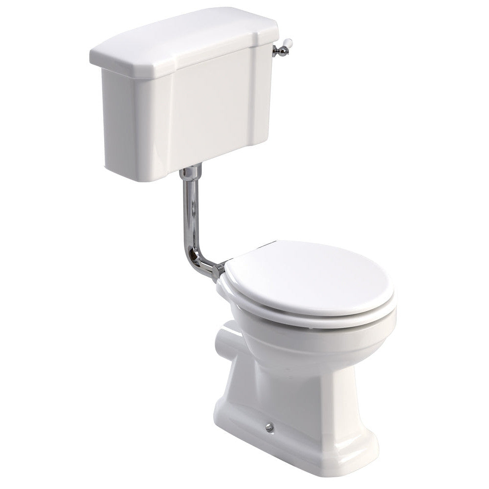 WESTBURY Low Level Lever Cistern WC & MDF Soft Close Seat